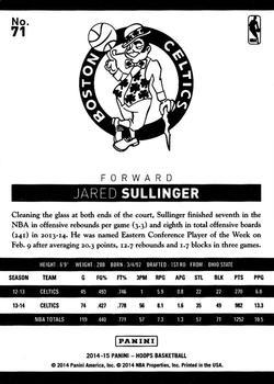 2014-15 Hoops - Red #71 Jared Sullinger Back