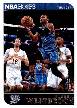 2014-15 Hoops - Red Back #92 Russell Westbrook Front