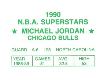 1990 N.B.A. Superstars (Green Back) (unlicensed) #NNO Michael Jordan Back