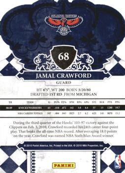 2009-10 Panini Crown Royale #68 Jamal Crawford Back