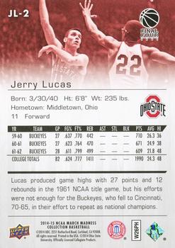 2014-15 Upper Deck NCAA March Madness #JL-2 Jerry Lucas Back