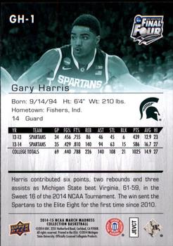 2014-15 Upper Deck NCAA March Madness #GH-1 Gary Harris Back
