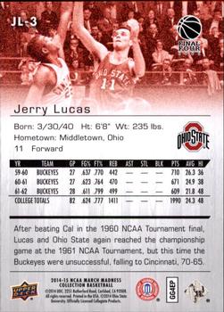 2014-15 Upper Deck NCAA March Madness #JL-3 Jerry Lucas Back