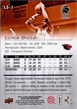 2014-15 Upper Deck NCAA March Madness #LS-1 Lonnie Shelton Back