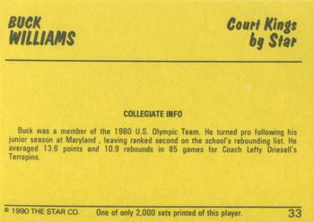 1990-91 Star Court Kings #33 Buck Williams Back