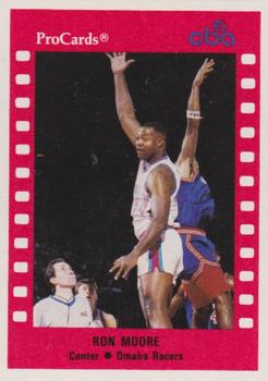 1990-91 ProCards CBA #2 Ron Moore Front