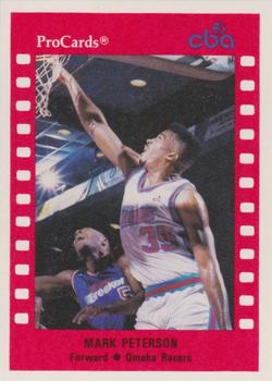 1990-91 ProCards CBA #10 Mark Peterson Front