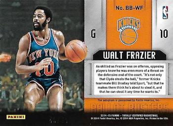 2014-15 Panini Totally Certified - Ballot Busters Signatures #BB-WF Walt Frazier Back