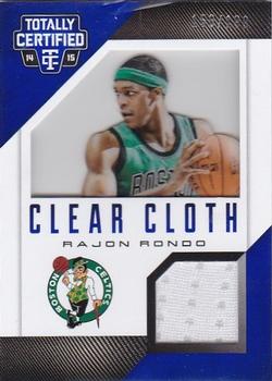 2014-15 Panini Totally Certified - Clear Cloth Jerseys Blue #34 Rajon Rondo Front