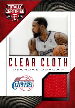 2014-15 Panini Totally Certified - Clear Cloth Jerseys Red #8 DeAndre Jordan Front