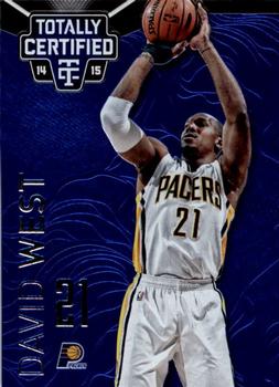 2014-15 Panini Totally Certified - Platinum Blue #99 David West Front