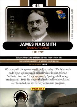 2010 Panini Hall of Fame #64 James Naismith  Back