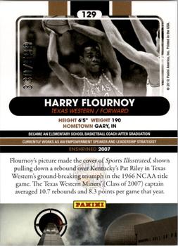 2010 Panini Hall of Fame #129 Harry Flournoy  Back