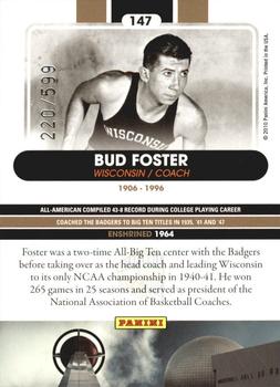 2010 Panini Hall of Fame #147 Bud Foster  Back