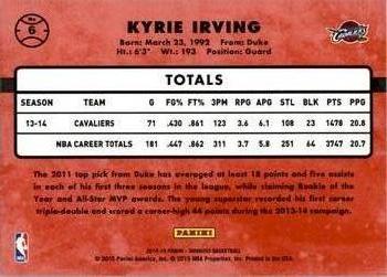 2014-15 Donruss #6 Kyrie Irving Back