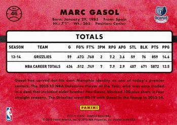 2014-15 Donruss #46 Marc Gasol Back
