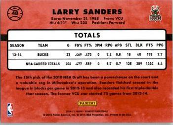 2014-15 Donruss #48 Larry Sanders Back