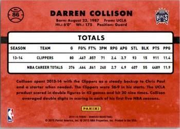 2014-15 Donruss #86 Darren Collison Back