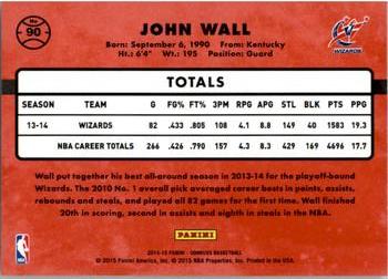 2014-15 Donruss #90 John Wall Back