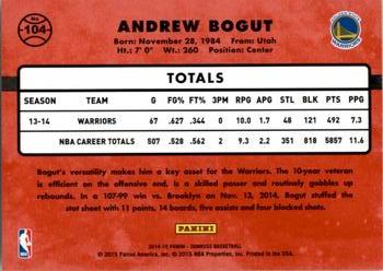 2014-15 Donruss #104 Andrew Bogut Back