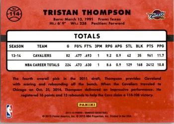 2014-15 Donruss #114 Tristan Thompson Back