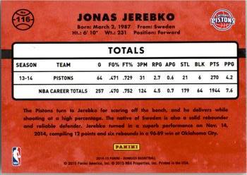 2014-15 Donruss #116 Jonas Jerebko Back