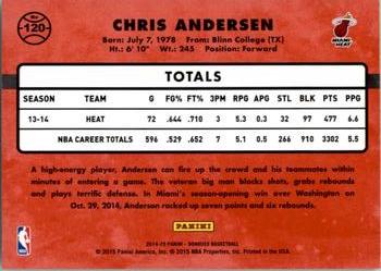 2014-15 Donruss #120 Chris Andersen Back
