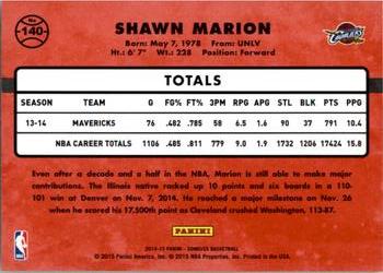 2014-15 Donruss #140 Shawn Marion Back