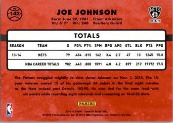 2014-15 Donruss #142 Joe Johnson Back