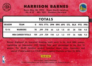 2014-15 Donruss #168 Harrison Barnes Back