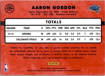 2014-15 Donruss #209 Aaron Gordon Back