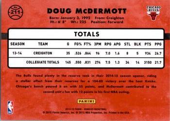 2014-15 Donruss #211 Doug McDermott Back