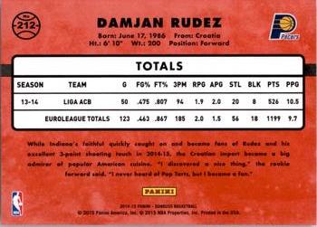 2014-15 Donruss #212 Damjan Rudez Back