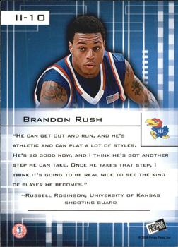 2008 Press Pass - Insider Insight Blue #II-10 Brandon Rush Back