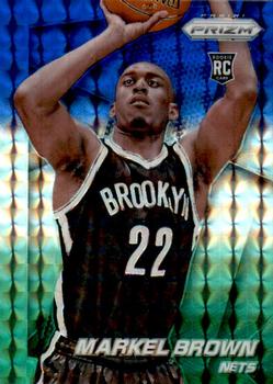 2014-15 Panini Prizm - Prizms Blue and Green Mosaic #285 Markel Brown Front