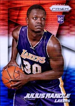 2014-15 Panini Prizm - Prizms Red White and Blue Pulsar #257 Julius Randle Front