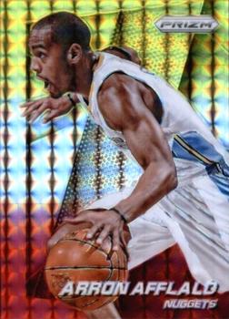 2014-15 Panini Prizm - Prizms Yellow and Red Mosaic #127 Arron Afflalo Front