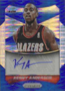 2014-15 Panini Prizm - Autographs Prizms Blue Pulsar #32 Kenny Anderson Front