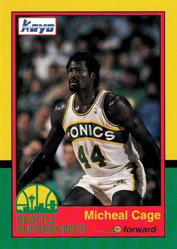 1990-91 Kayo Seattle SuperSonics #4 Michael Cage Front