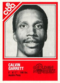 1982-83 TCMA CBA #5 Calvin Garrett Front
