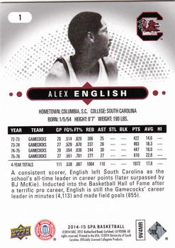 2014-15 SP Authentic #1 Alex English Back