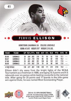 2014-15 SP Authentic #41 Pervis Ellison Back