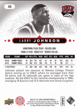 2014-15 SP Authentic #46 Larry Johnson Back