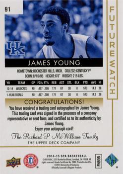 2014-15 SP Authentic #91 James Young Back