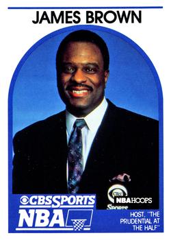 1989-90 Hoops - Announcers #NNO James Brown Front