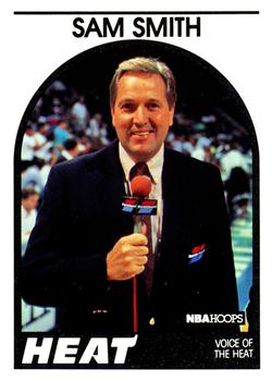 1989-90 Hoops - Announcers #NNO Sam Smith Front