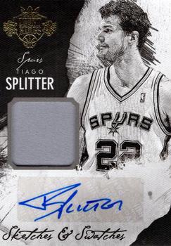 2014-15 Panini Court Kings - Sketches and Swatches Autographs #27 Tiago Splitter Front