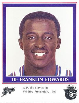 1986-87 Sacramento Kings Smokey #NNO Franklin Edwards Front