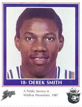1986-87 Sacramento Kings Smokey #NNO Derek Smith Front