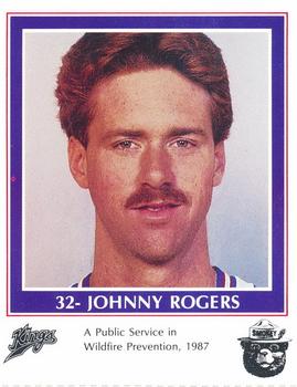 1986-87 Sacramento Kings Smokey #NNO Johnny Rogers Front
